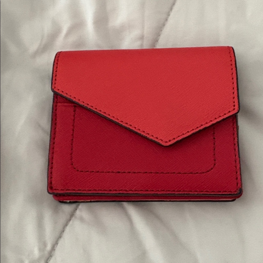 BoTkier Cobble Hill Mini Wallet red orange pink id‎ case card